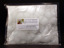 Coconut Oil Supreme™ 1-lb (.5 liter) pouch. Coconut Oil Supreme™ 1-lb (.5 liter) pouch.